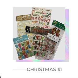 Christmas Sticker Bundle #1 for Scrapbooking & Paper Crafts